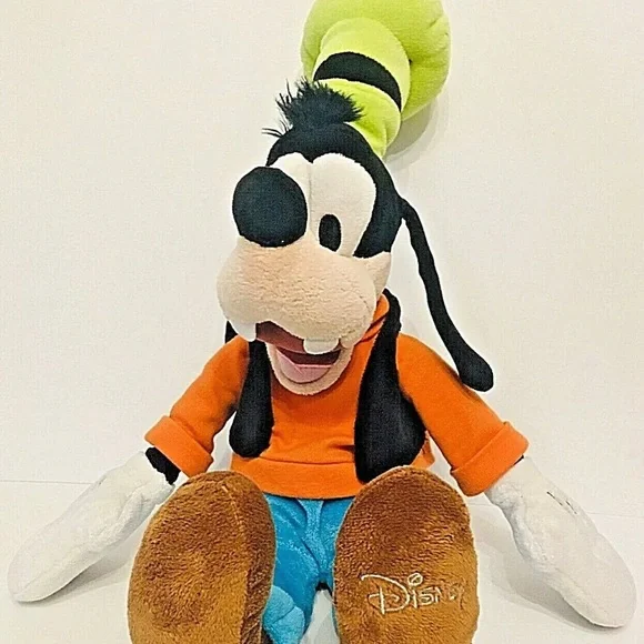 Disney Store Goofy Plush Stuffed Toy Classic Outfit Character Doll Hat 18” - Picture 2 of 16